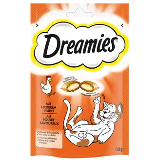 GARDUMS KAĶIEM DREAMIES AR VISTU 60G