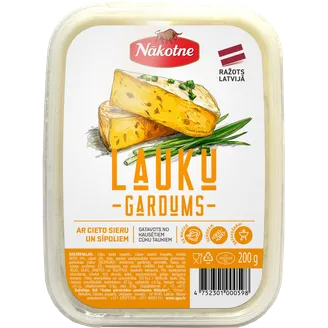 GARDUMS NĀKOTNE LAUKU AR SIERU UN SĪPOLIEM 200G
