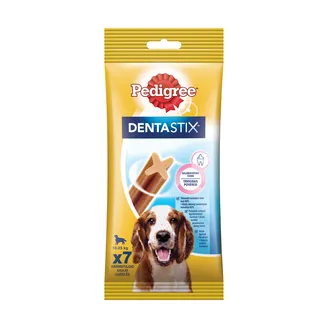GARDUMS SUŅIEM PEDIGREE DENTASTIX MEDIUM KAULIŅŠ ZOBIEM 7GAB