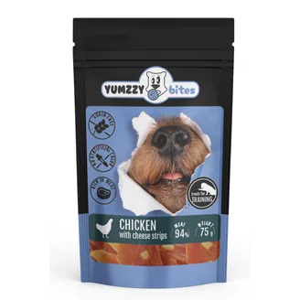GARDUMS SUŅIEM YUMZZYBITES VISTAS STRĒMELĪTES AR SIERU 75G