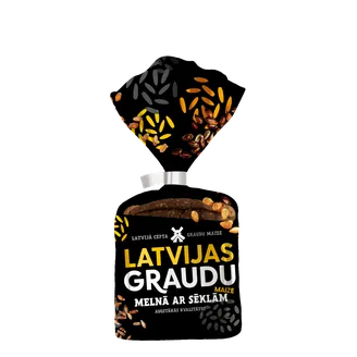 Maize melnā Latvijas graudu ar sēklam 340g