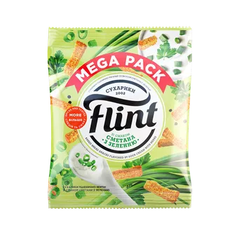 Grauzdiņi FLINT, ar krējuma un garšaugu garšu, 110g