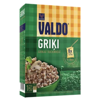 Griķi VALDO kārba 8x125g