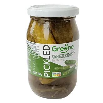 GURĶI GREENE MARINĒTI 3-6CM 350G