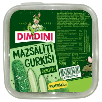 GURĶĪŠI DIMDIŅI MAZSĀLĪTI ŠĶĒLĪTĒS 500G
