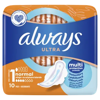 Higieniniai paketai ALWAYS Ultra Normal, S1, 10 vnt.