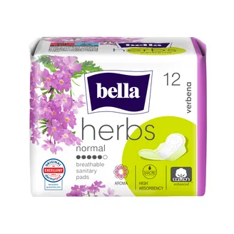 HIGIĒNISKĀS PAKETES BELLA HERBS VERBENA 12GAB.