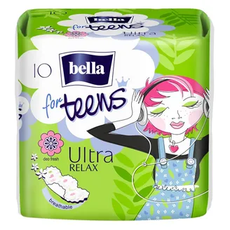 HIGIĒNISKĀS PAKETES BELLA TEENS ULTRA RELAX MEITENĒM 10GAB.