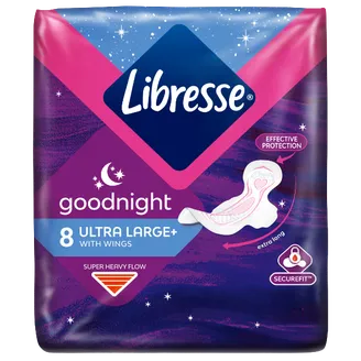 HIGIĒNISKĀS PAKETES LIBRESSE INVISIBLE NIGHT SUPER 8GAB.