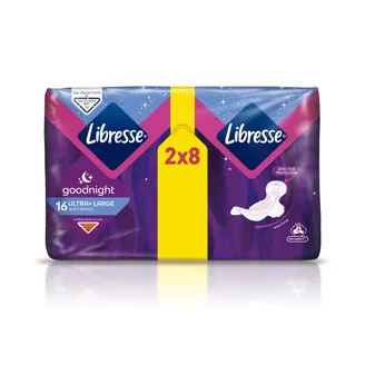 HIGIĒNISKĀS PAKETES LIBRESSE ULTRA NIGHT DUO 16GAB.