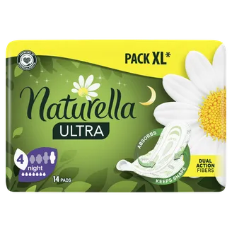 HIGIĒNISKĀS PAKETES NATURELLA ULTRA NIGHT DUO 14GAB.
