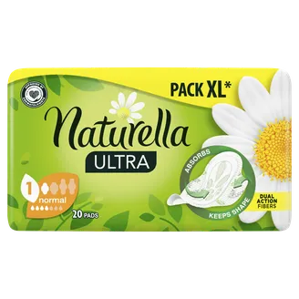 HIGIĒNISKĀS PAKETES NATURELLA ULTRA NORMAL DUO 20GAB.