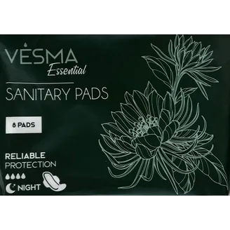 HIGIĒNISKĀS PAKETES VESMA ESSENTIALS NIGHT 8GAB