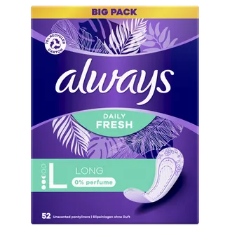 IKDIENAS IELIKTNĪŠI ALWAYS LINERS LONG UNSCENTED 52GAB.