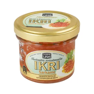 IKRI SARKANIE SUDRABLĪNIS IECIENĪTIE SVIESTMAIŽU 100G