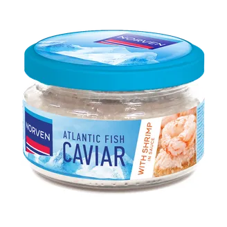 IKRU PASTA NORVEN ATLANT. ZIVJU BALTAJĀ MĒRCĒ AR GARN. 160G