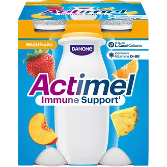 JOGURTA DZĒRIENS ACTIMEL MULTIAUGĻU 4X100G