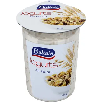 Jogurts BALTAIS ar musli 380g