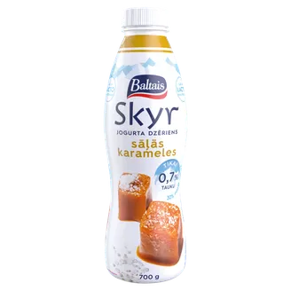 JOGURTS DZERAMAIS BALTAIS SKYR AR SĀĻO KARAMELI 700G