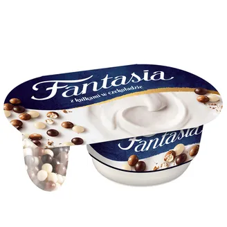 JOGURTS FANTASIA KRĒMVEIDA AR ŠOKOLĀDES BUMBIŅĀM 100G