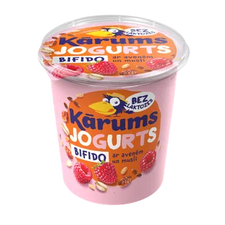 Jogurts Kārums bifido ar avenēm un musli, bez laktozes 350g