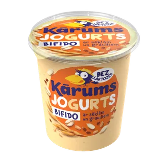 JOGURTS KĀRUMS BIFIDO AR SĒKLĀM UN AR GRAUDIEM 350G
