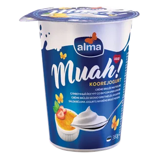 JOGURTS SALDKRĒJUMA MUAH CREME BRULEE GARŠU 380G