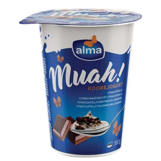 JOGURTS SALDKRĒJUMA MUAH STRACCIATELLA 380G