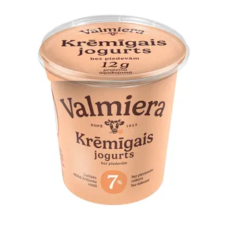 Jogurts VALMIERA bez laktozes 7% 350g