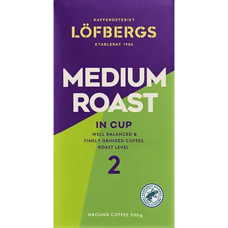 KAFIJA MALTA LOFBERGS MEDIUM ROAST IN CUP RA 500G