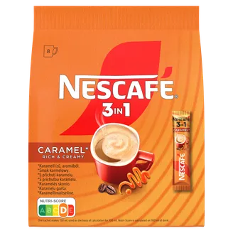 KAFIJA ŠĶĪSTOŠĀ NESCAFE CARAMEL 3IN1 16GX8 MAISS