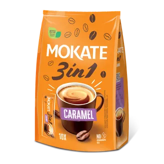 Kafijas dzēriens MOKATE 3in1 Caramel maisiņā 17g x 10gb.
