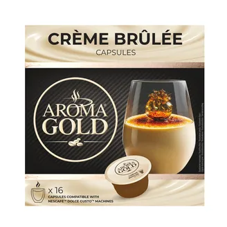KAFIJAS KAPSULAS AROMA GOLD CRÈME BRULEE 256G