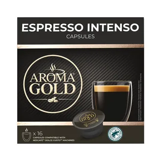 KAFIJAS KAPSULAS AROMA GOLD DG ESPRESSO INTENSO 128G