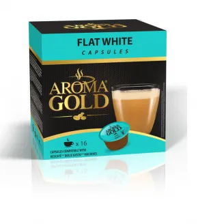 KAFIJAS KAPSULAS AROMA GOLD DG FLAT WHITE 187.2G