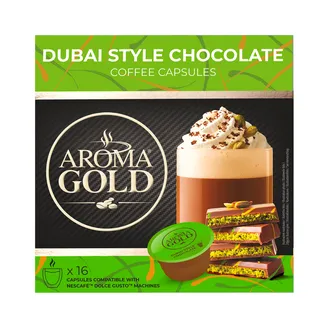 KAFIJAS KAPSULAS AROMA GOLD DUBAI STYLE ŠOKOLĀDE 256G