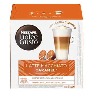 KAFIJAS KAPSULAS NESCAFE DG CARAMEL LATTE MACCHIATO 145G