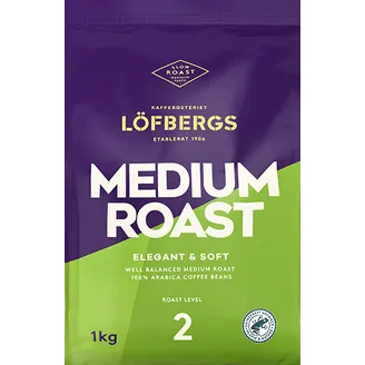 KAFIJAS PUPIŅAS LÖFBERGS MEDIUM ROAST RA 1KG