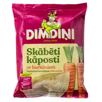 KĀPOSTI DIMDIŅI SKĀBĒTI AR BURKĀNIEM 550G