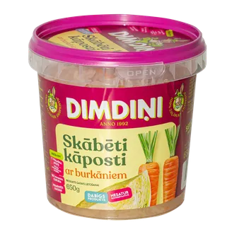Skābēti kāposti ar burkāniem GARĪŠI 650g
