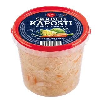 KĀPOSTI TIP TOP SKĀBĒTI AR BURKĀNIEM 900G