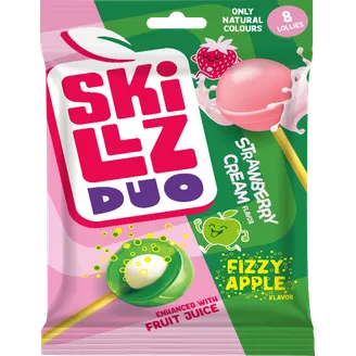 KARAMELE UZ KOCIŅA AR DZIRKSTOŠU PILDĪJUMU SKILLZ DUO 120G