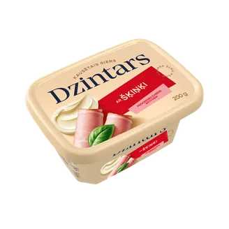 Kausētais siers Dzintars ar šķiņķi 200g