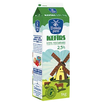 KEFĪRS LIMBAŽU PIENS 2.5% 1KG