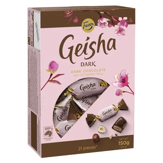 Tumšās šokolādes konfektes GEISHA Fazer, 150g