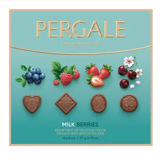 KONFEKŠU KĀRBA PERGALE MILK BERRIES 117G