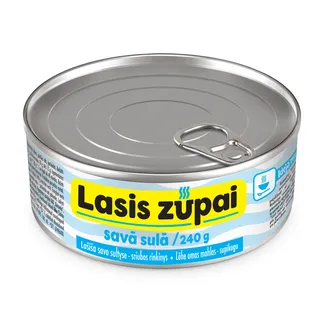 KONSERVI LASIS KAIJA SAVĀ SULĀ ZUPAS IZLASE 240G EO