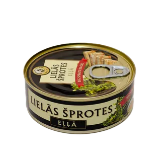 KONSERVI ŠPROTES BRĪVAIS VILNIS LIELĀS EĻĻĀ 240G EO