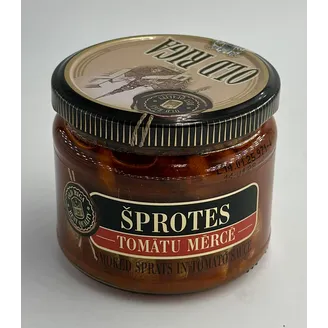 KONSERVI ŠPROTES OLD RIGA TOMĀTU MĒRCĒ 250G STIKLS