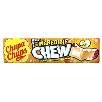 KOŠĻĀJAMĀ KONFEKTE CHUPA CHUPS INCREDIBLE CHEW APELSĪNS 45G